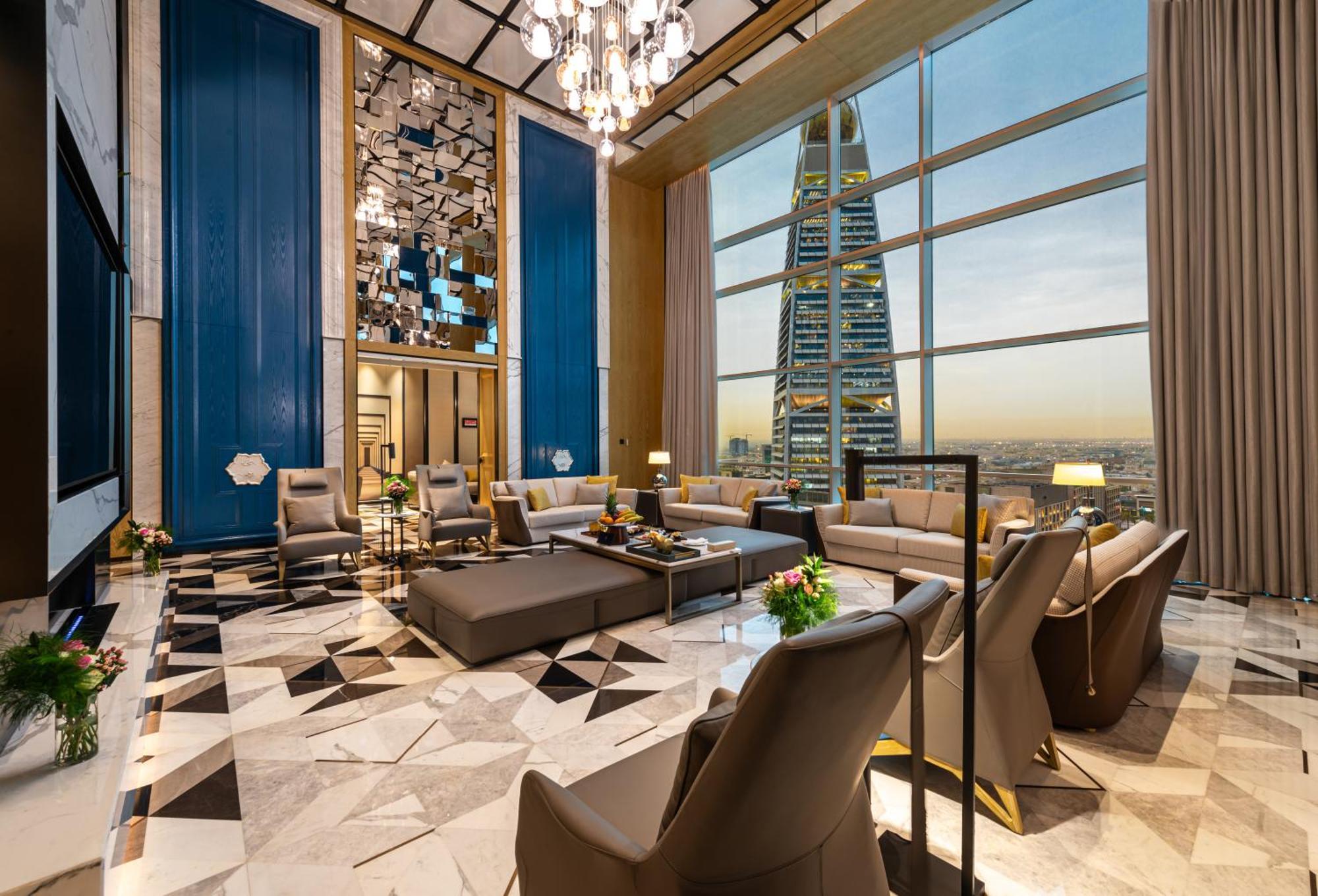 Narcissus The Royal Hotel Riade Exterior foto The living room of the Presidential Suite